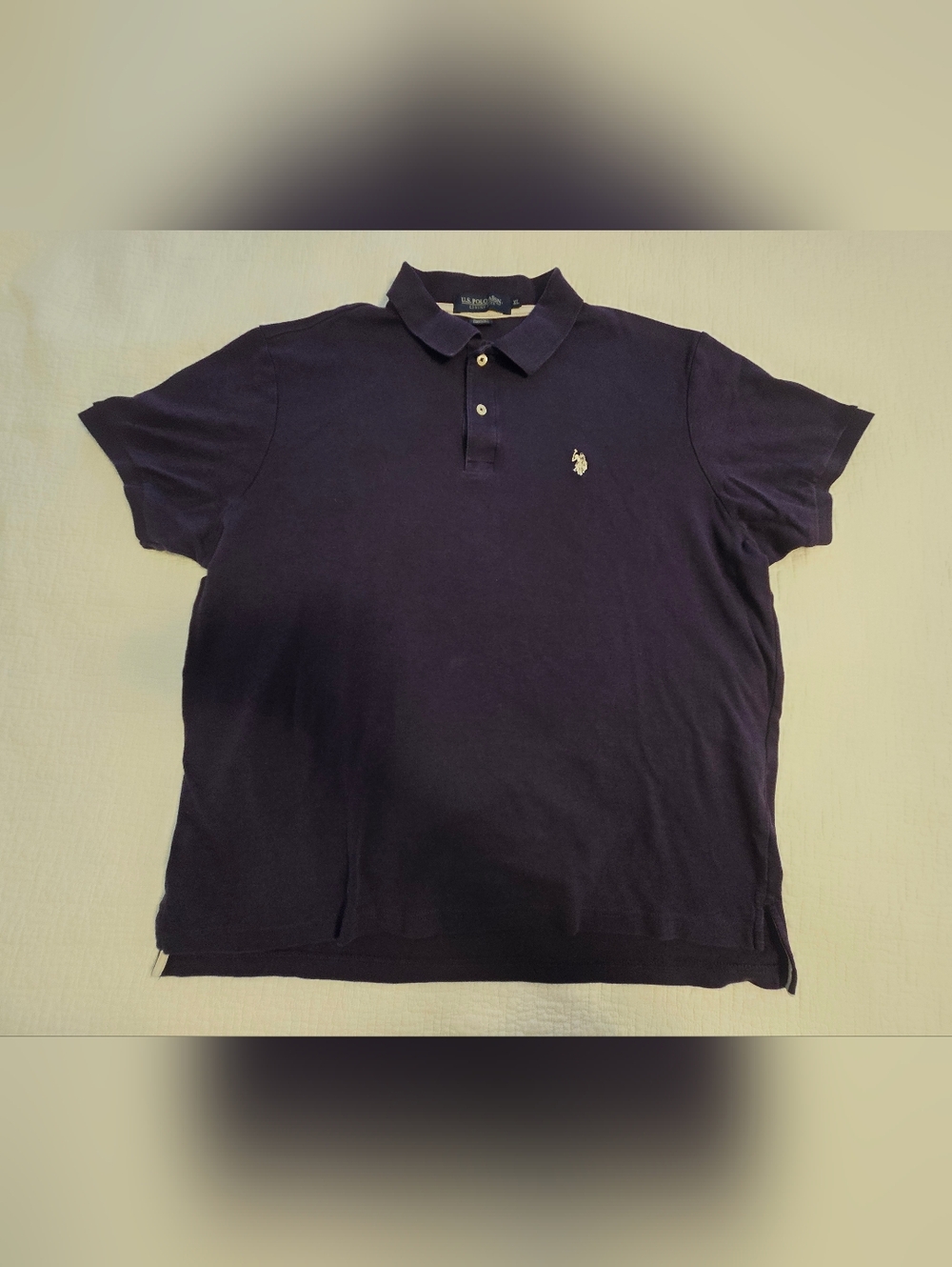 U.S. Polo Assn. Men's Dark Purple Polo Shirt, Luxery Feel, Mens XL